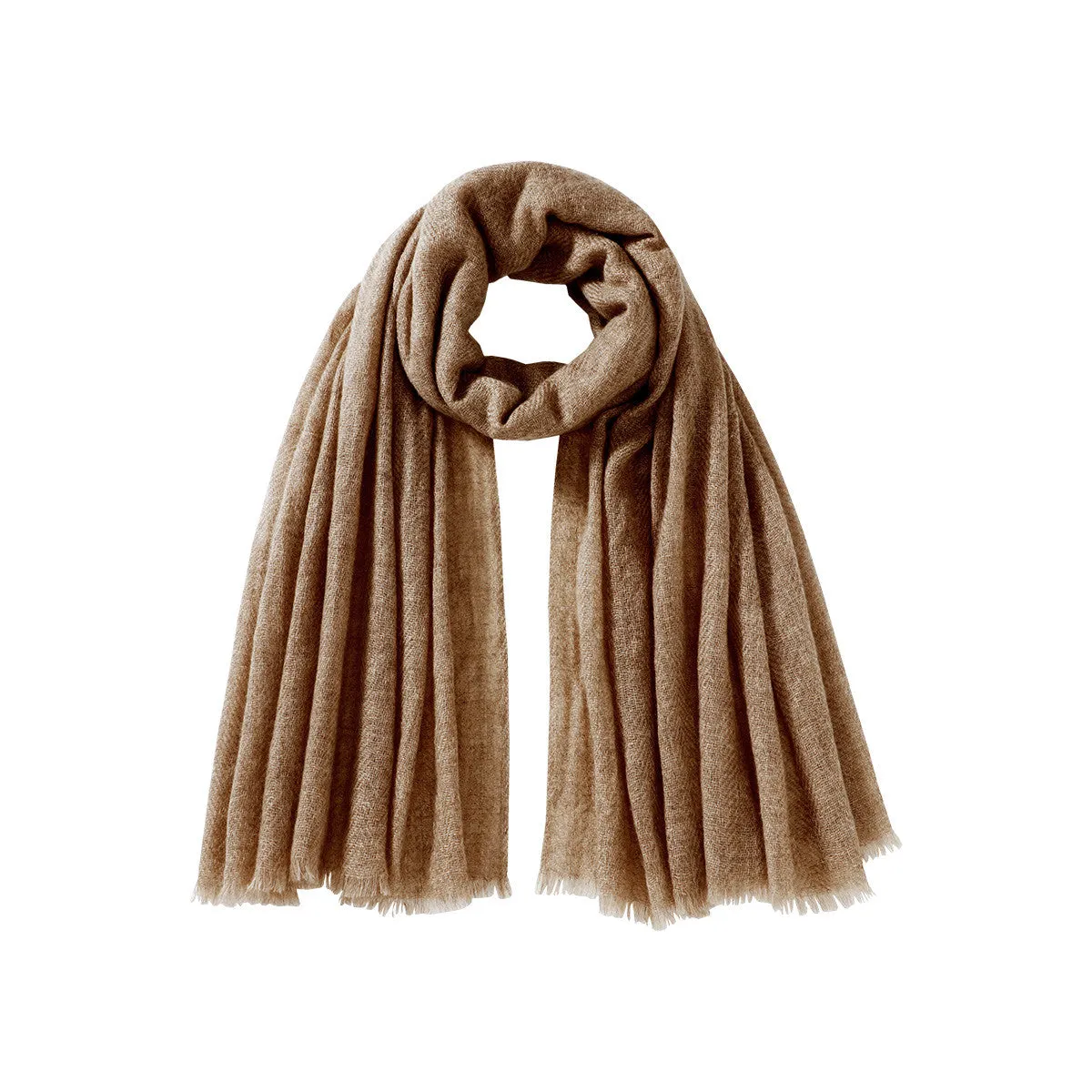 100% Cashmere Fringe Herringbone Scarves