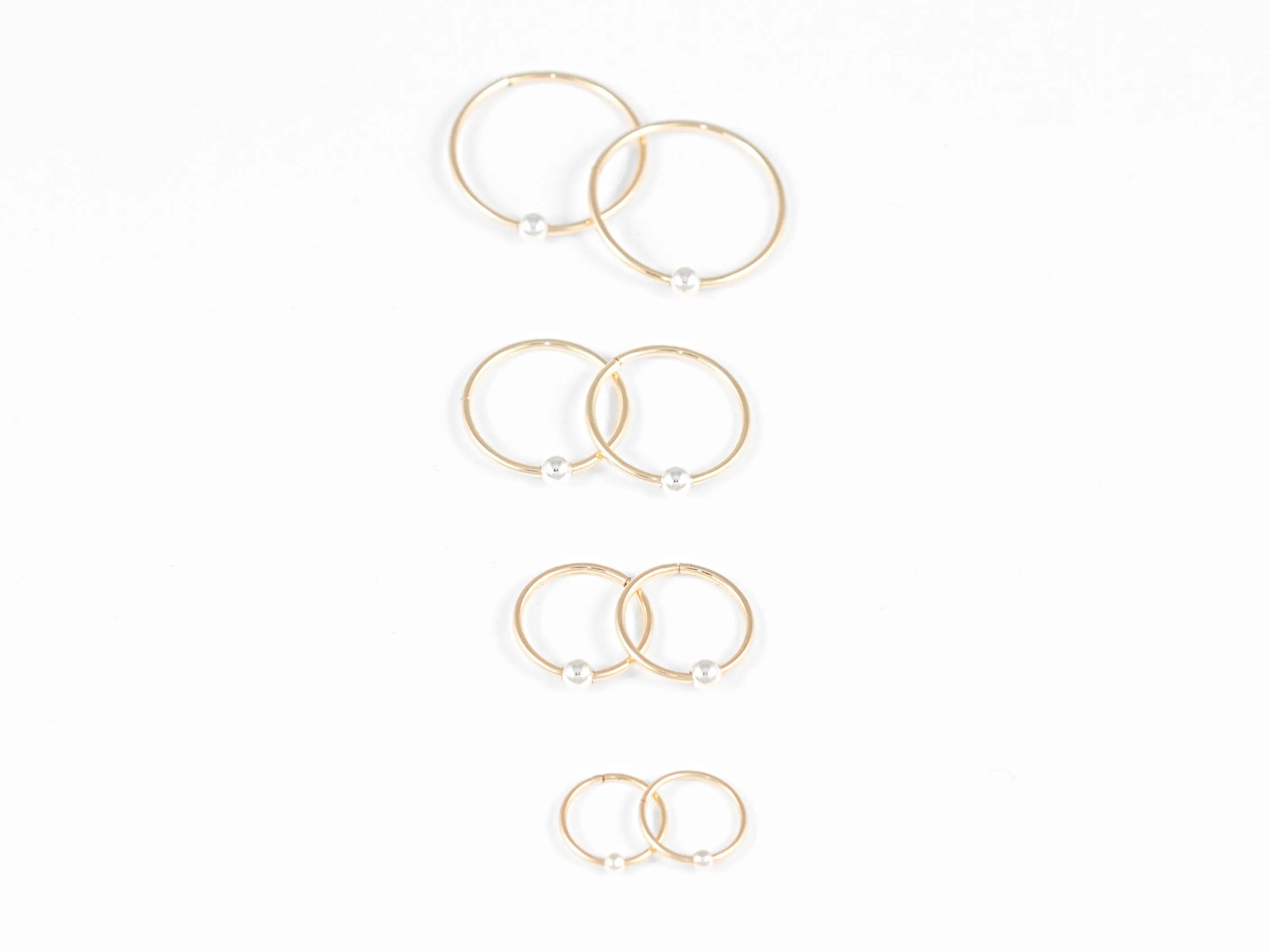 20mm Sleeper Hoop Earrings – 10k Yellow Gold – Large