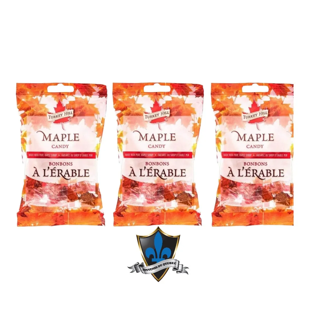 3 Bags of  90G Pure Canadian Maple Candy