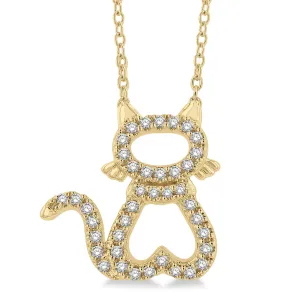 Ashi .15ctw Diamond Cat Necklace