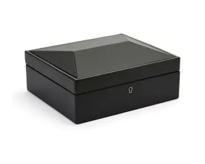 British Racing 8pc Watch Box, Black