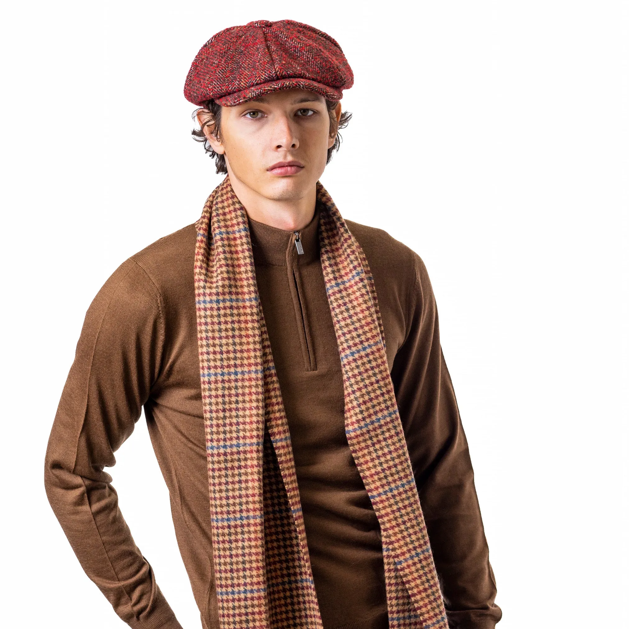 Check Wool Scarf