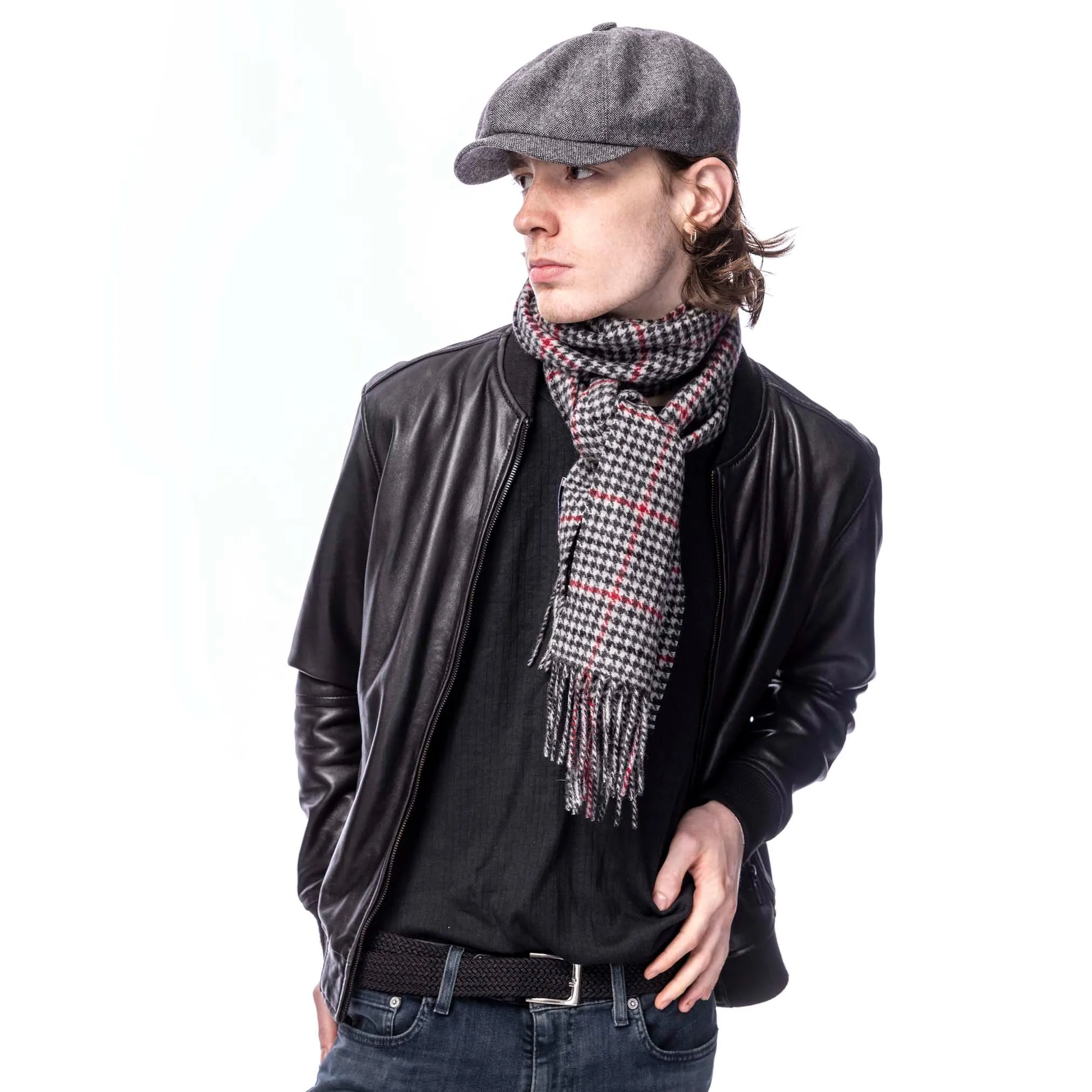 Check Wool Scarf