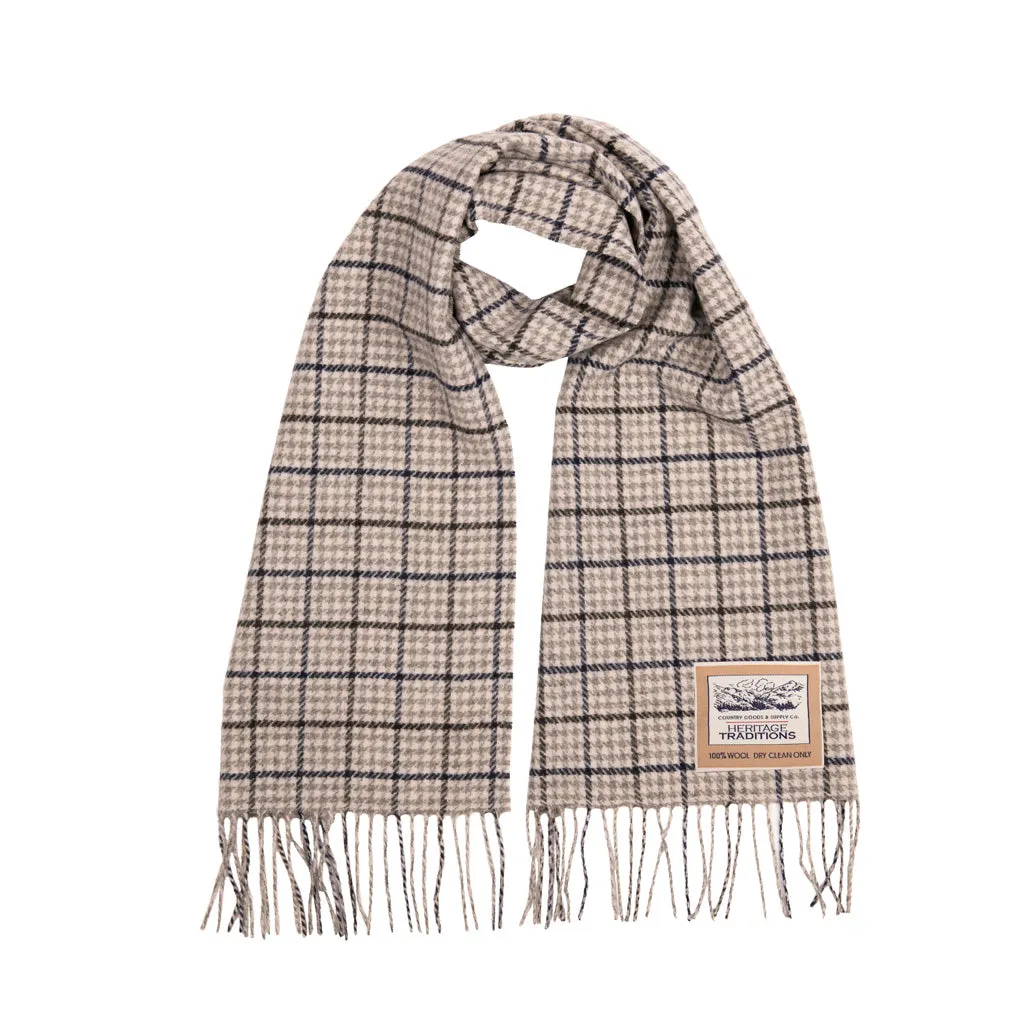 Check Wool Scarf