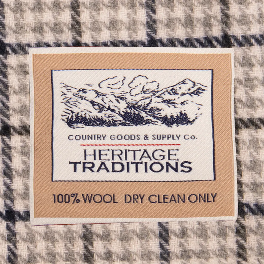 Check Wool Scarf