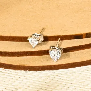 Classic Heart Stone Studs