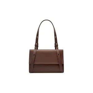 ElegantLux Leather Hasp Closure Shoulder Bag