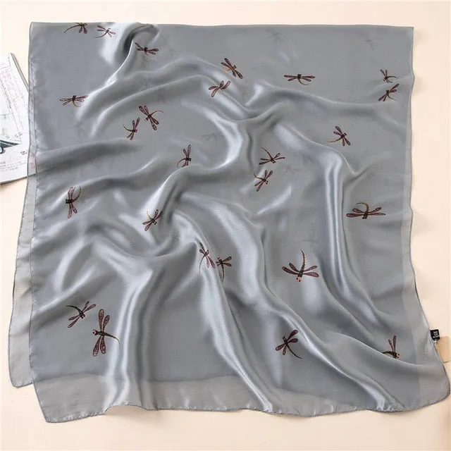 Fashion Silk Scarf Printed Bandana Shawl #FS-75