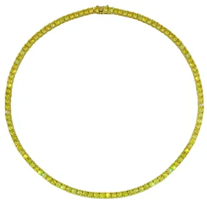 Golden Tennis Necklace