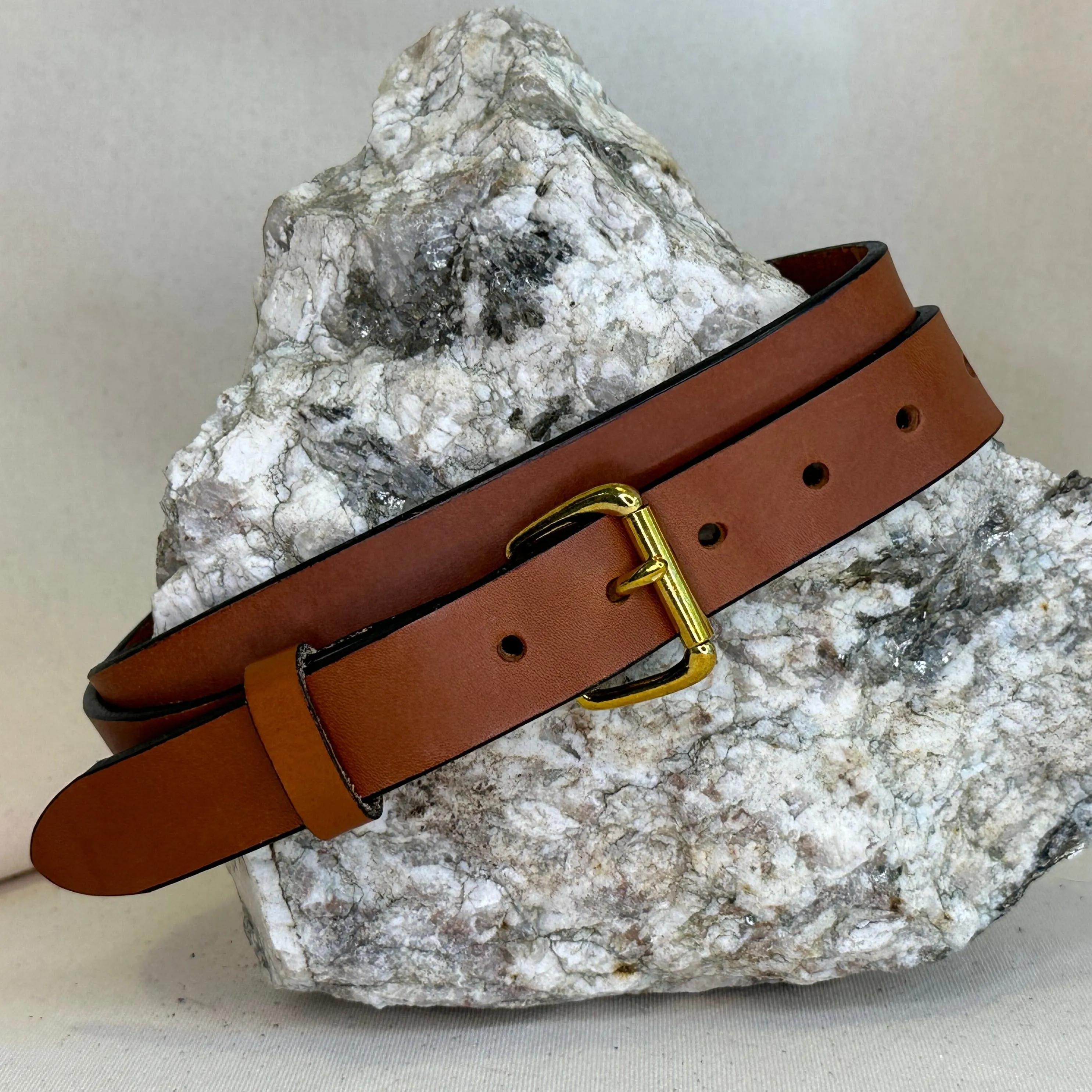 Handmade Chestnut Leather Belt