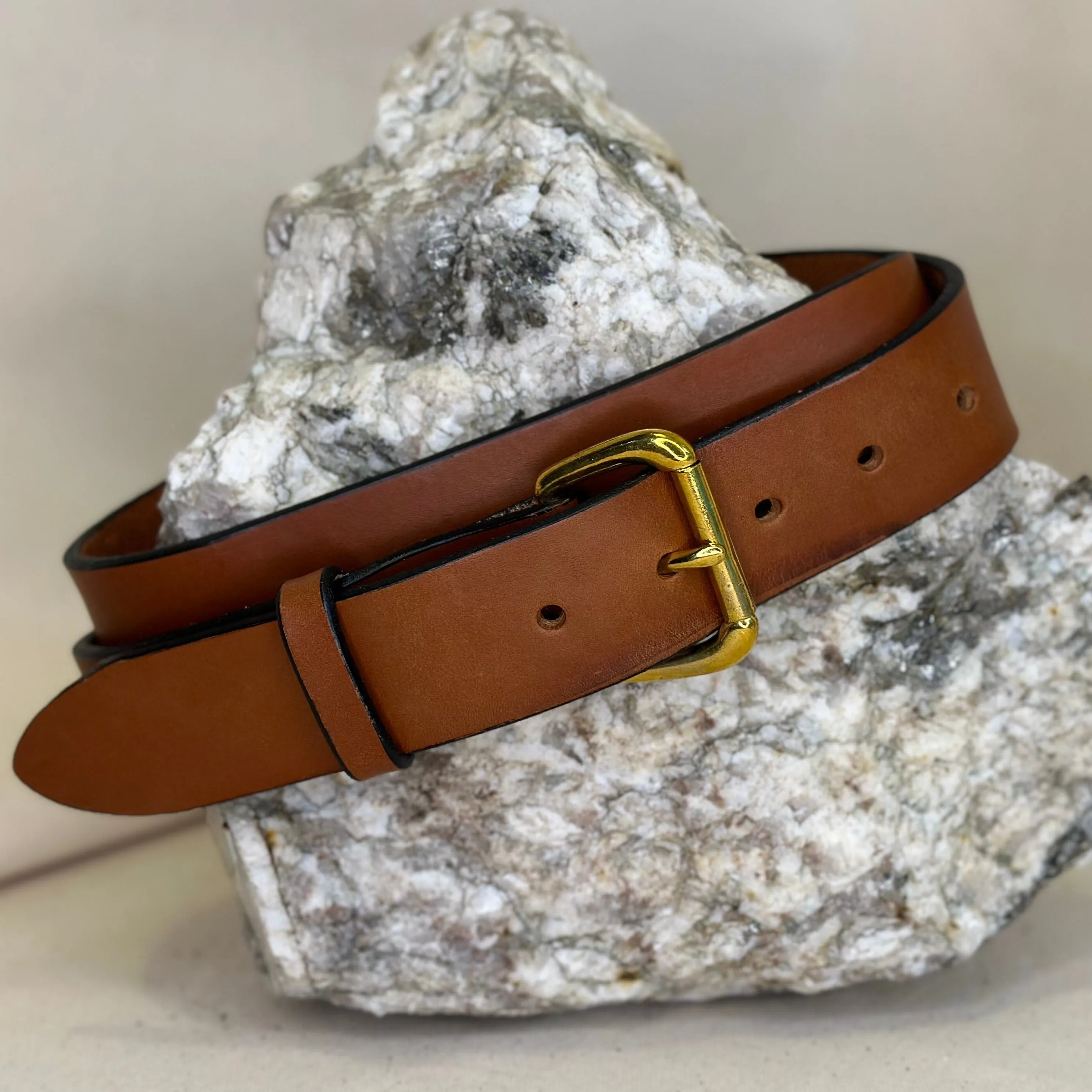 Handmade Chestnut Leather Belt