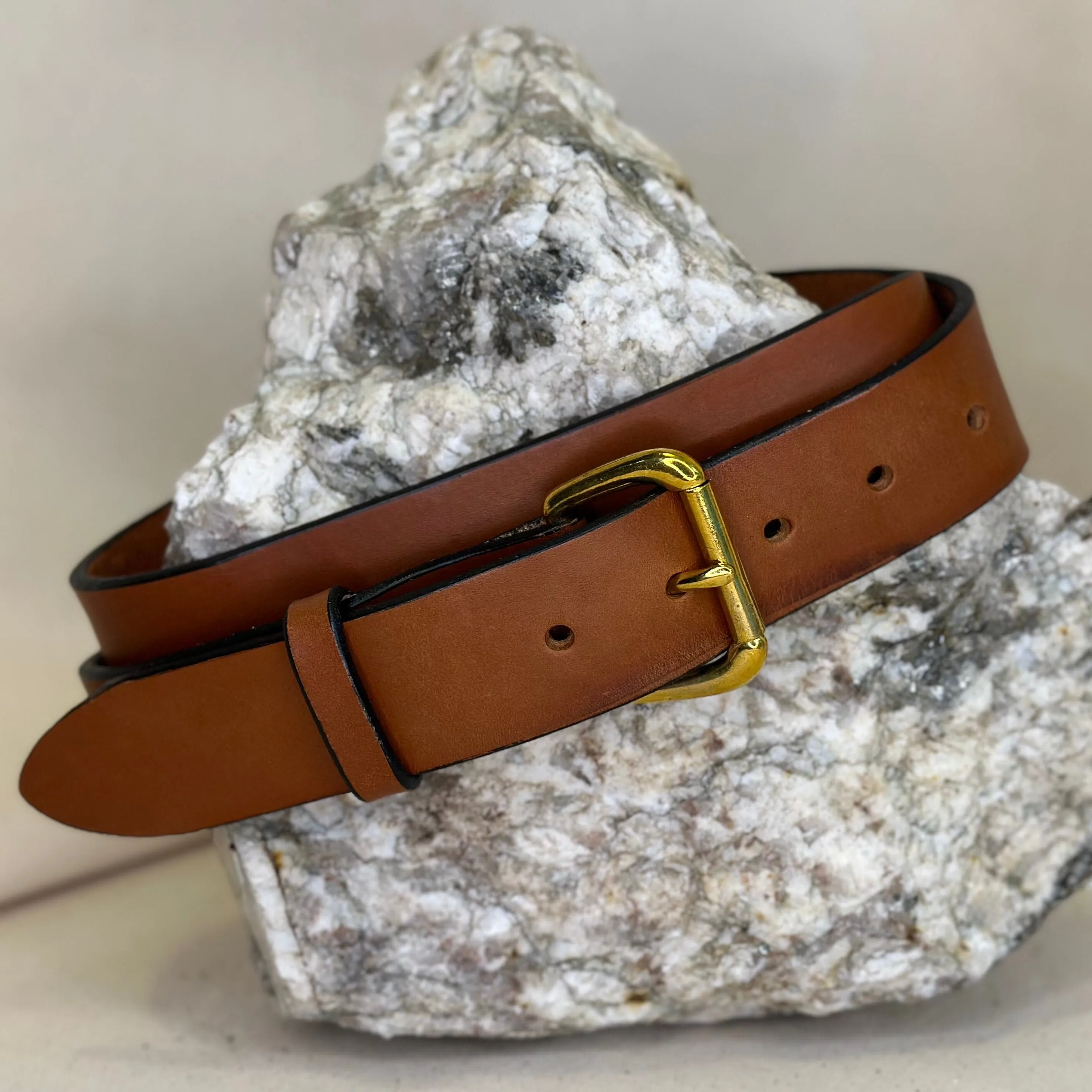 Handmade Chestnut Leather Belt