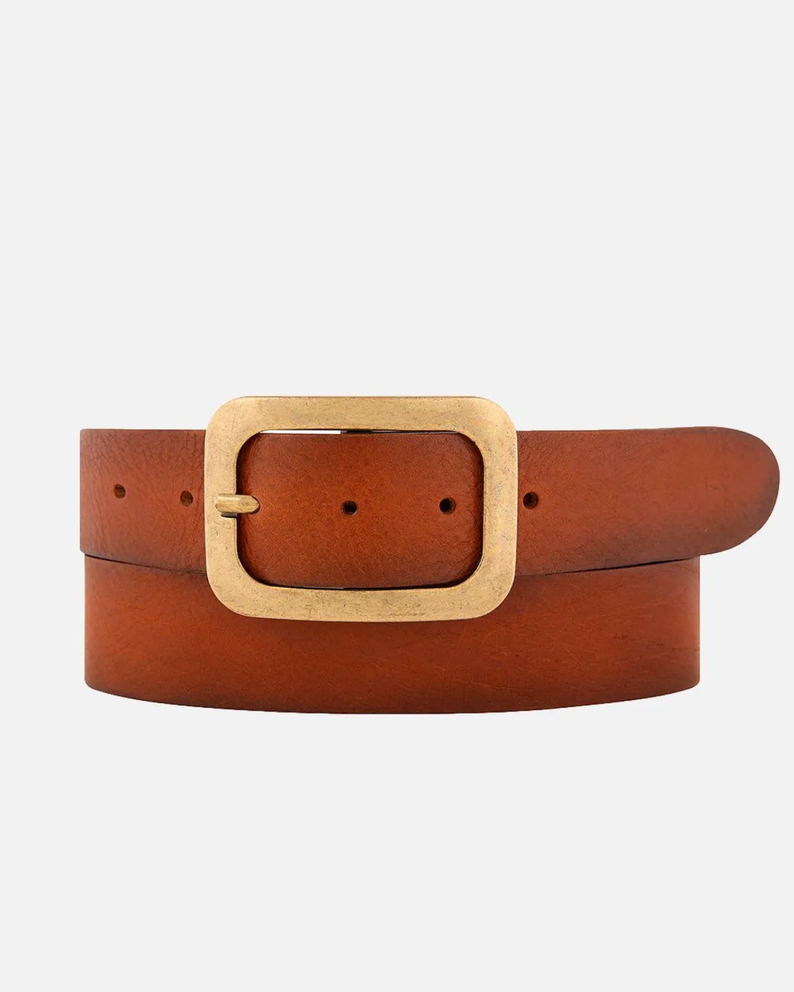 Jodi | Statement Buckle Classic Leather Belt