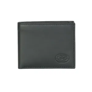 La Martina Black Leather Wallet: Chic Elegance