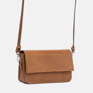 Leather Shoulder Bag - Curie  (Brown)