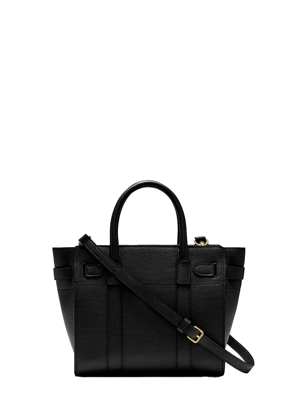 Mini Zipped Bayswater Small Classic Grain (Black)