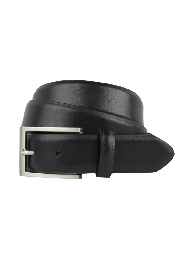 Montego leather belt, black