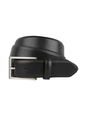 Montego leather belt, black