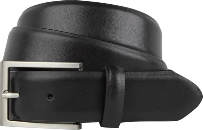 Montego leather belt, black