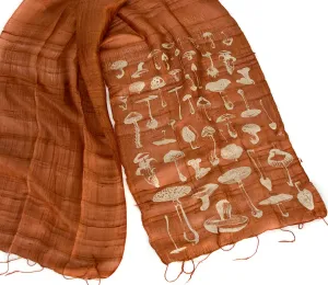 Mushroom Silk Scarf