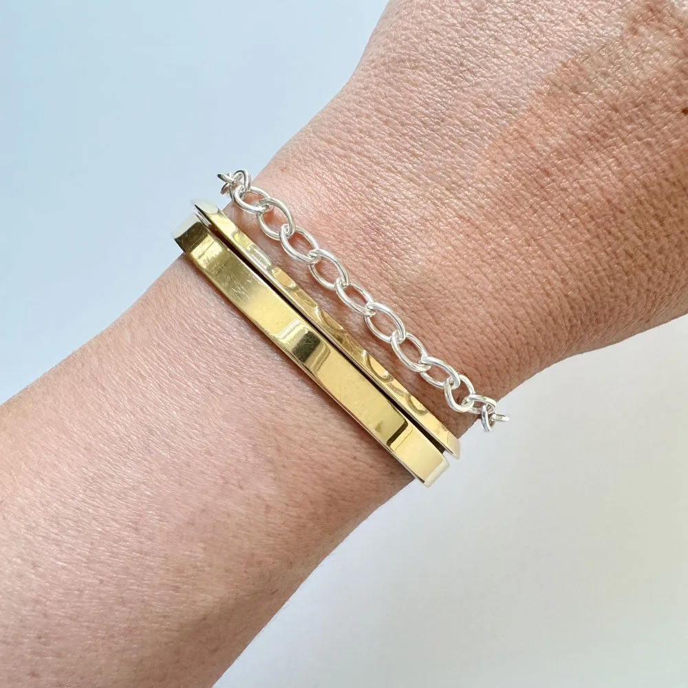 Oval Link Charm Bracelet - Sample Sale