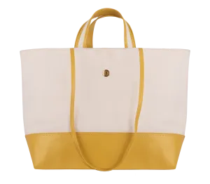 Patmos Leather & Canvas Tote Bag