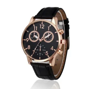 Retro Design Leather Analog Alloy Quartz Wrist Watch