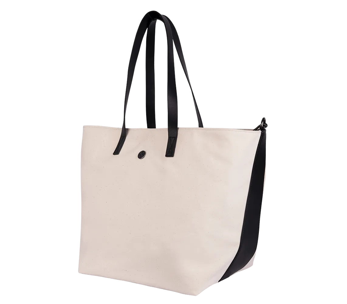 Rhodes Leather & Canvas Tote Bag