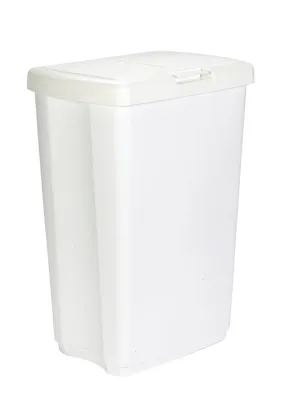 Rubbermaid 13.25 gal White Plastic Spring Top Wastebasket