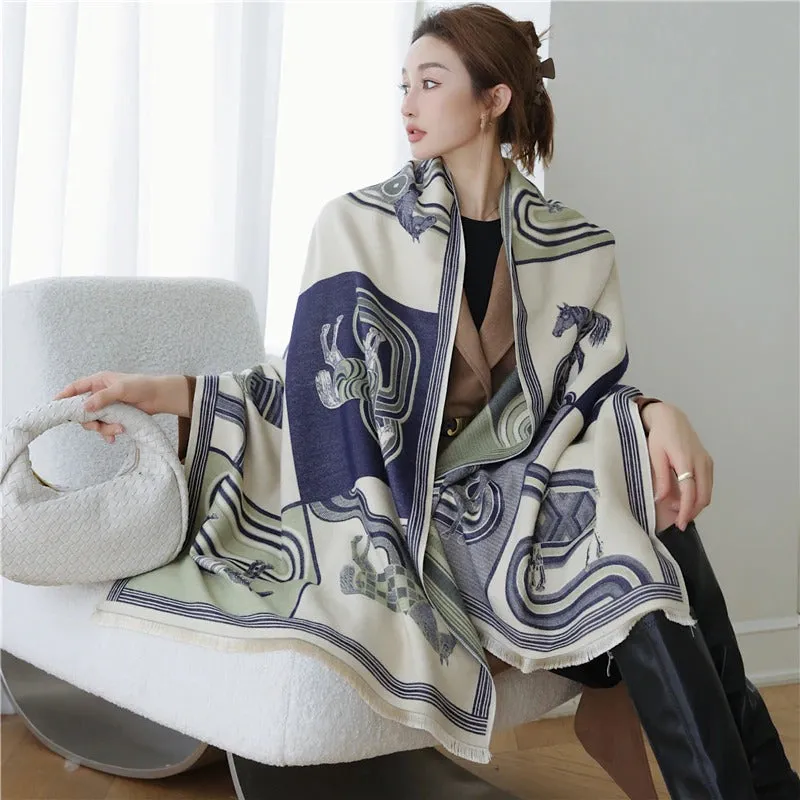 Smooth and Light Elegant Floral Shawl and Scarf Collection