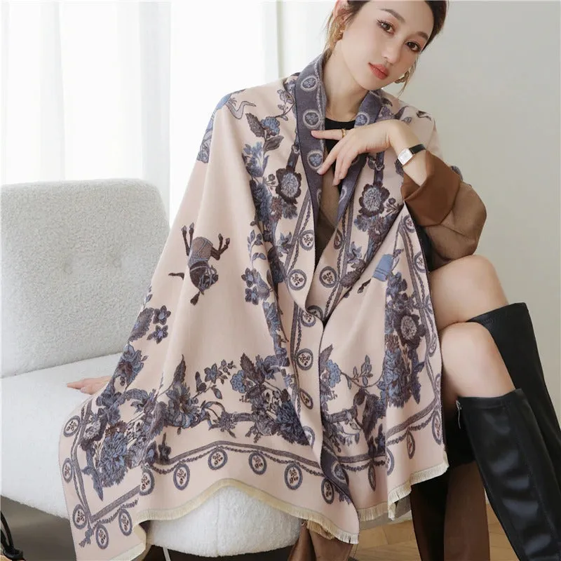 Smooth and Light Elegant Floral Shawl and Scarf Collection