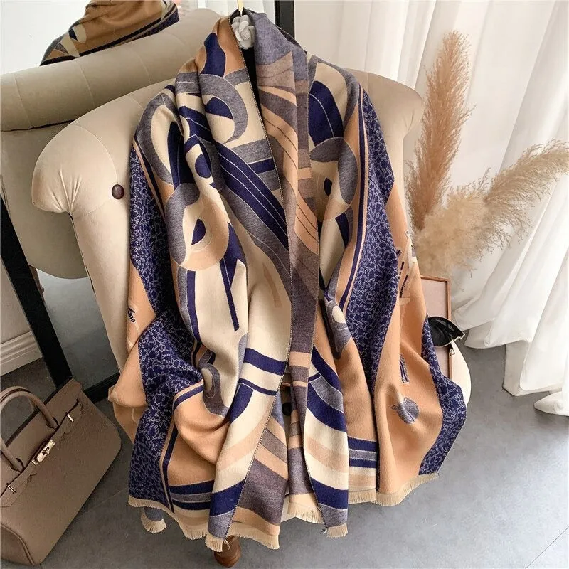 Smooth and Light Elegant Floral Shawl and Scarf Collection