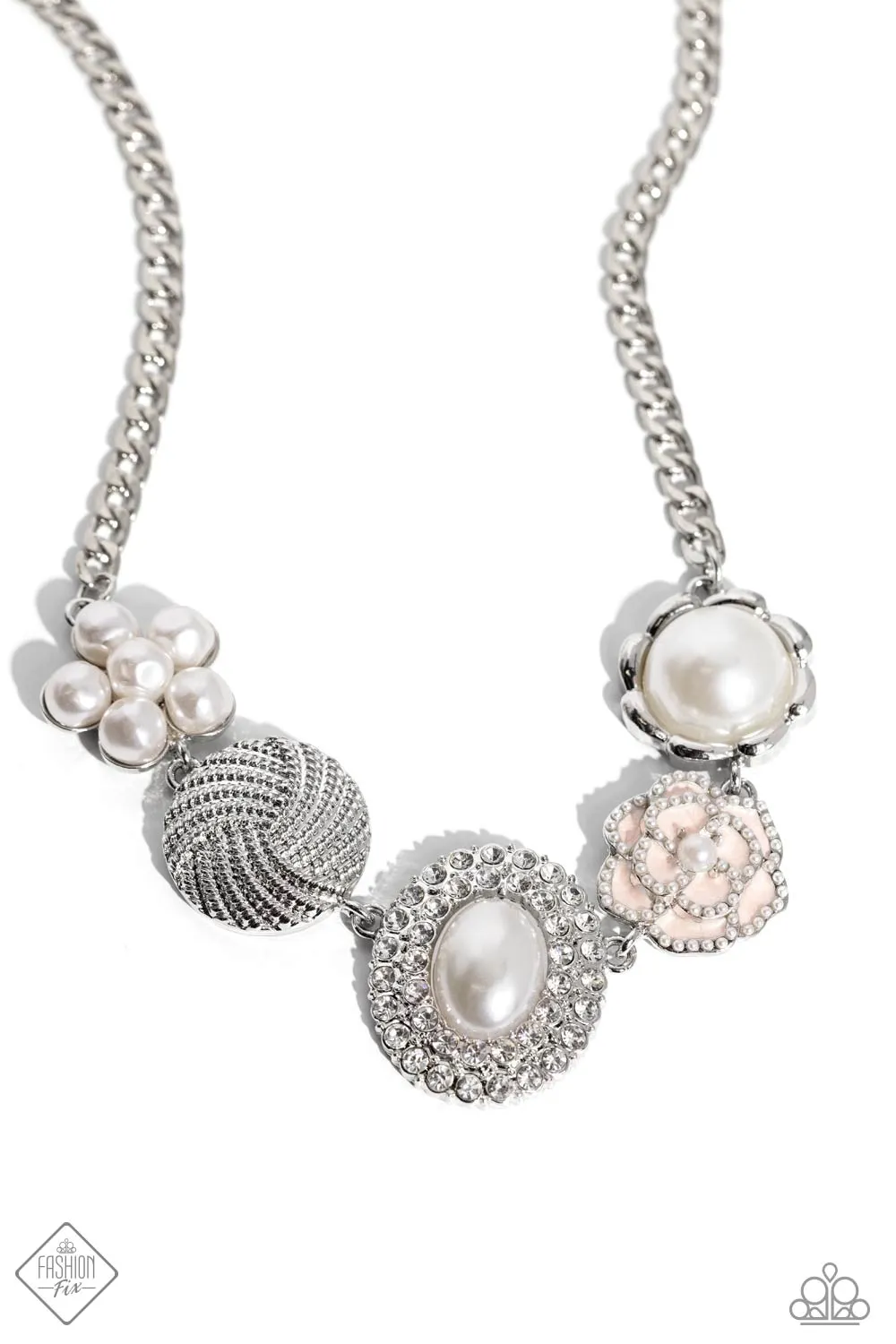 Sophisticated Style - White Necklace - Paparazzi Accessories