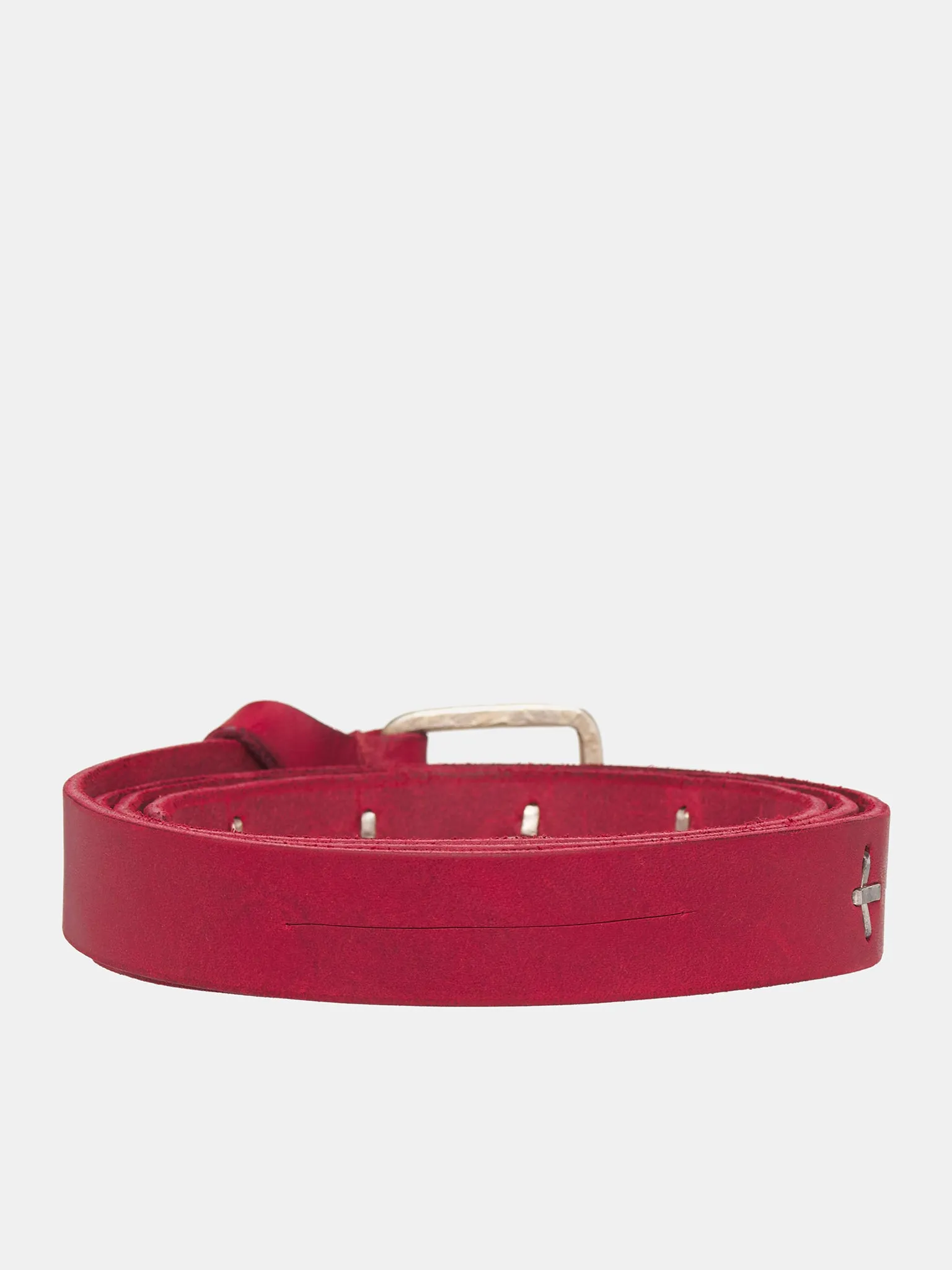   Studded Q Buckle Belt (EQ2C-GR-3-0-RED-WINERY)