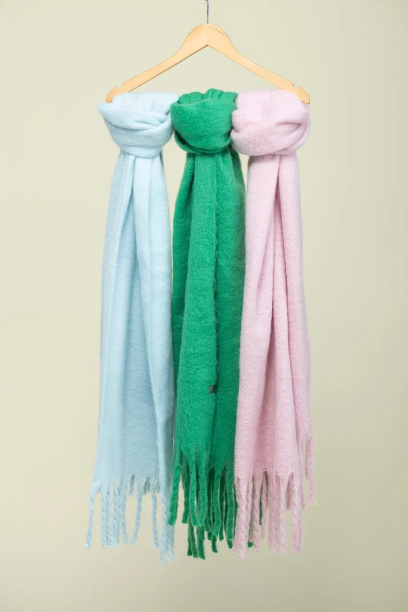 Supersoft Solid Scarves - Blue