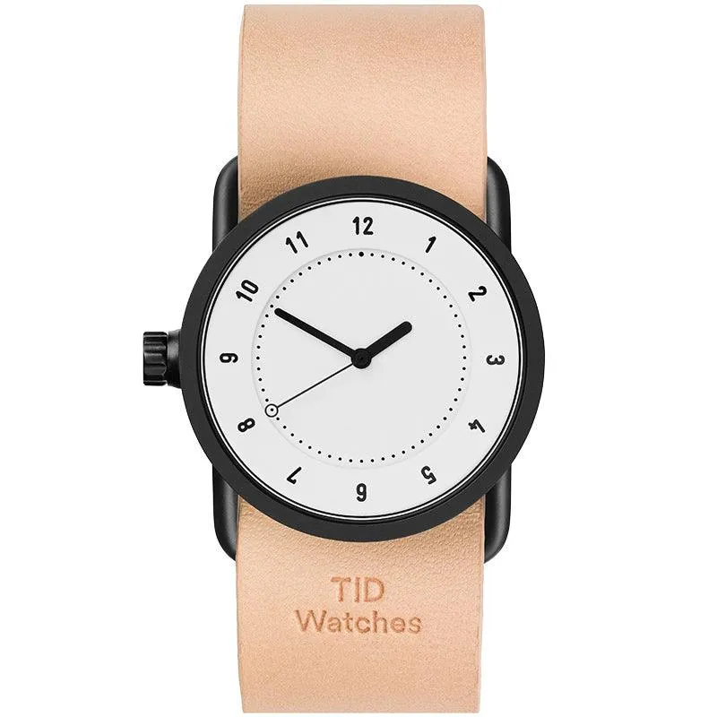 TID No.1 White Dial / Natural Leather Strap / Black Buckle