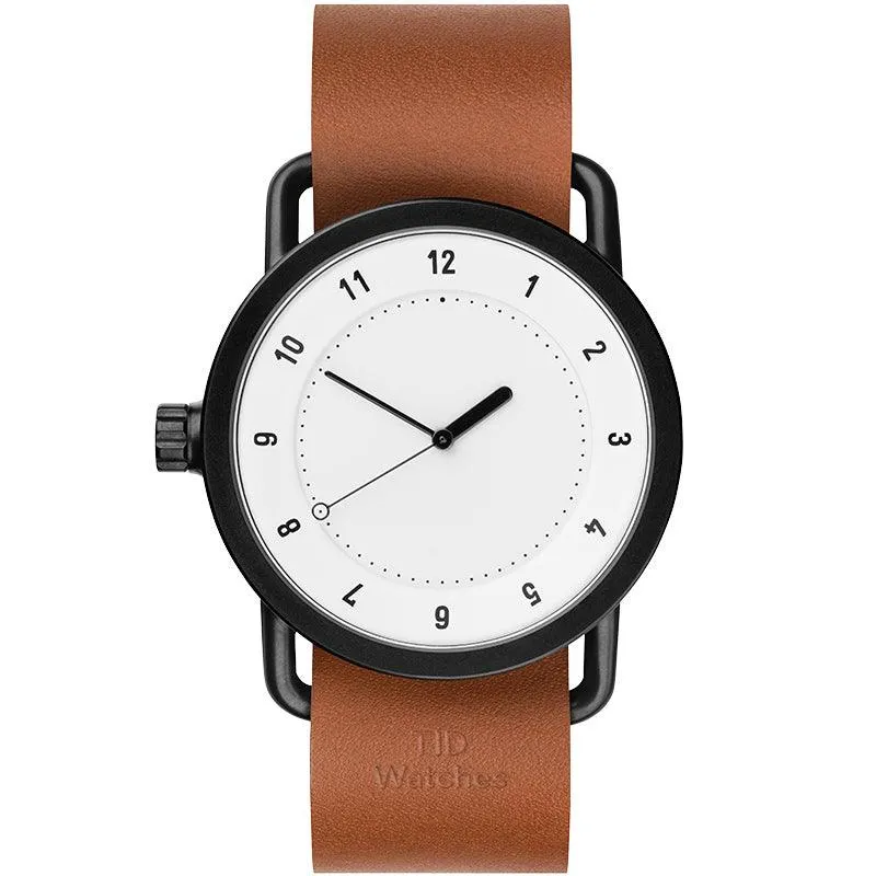 TID No.1 White Dial / Natural Leather Strap / Black Buckle