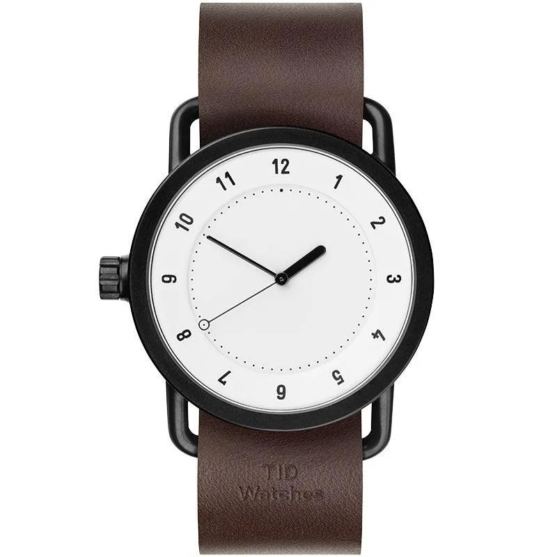 TID No.1 White Dial / Natural Leather Strap / Black Buckle