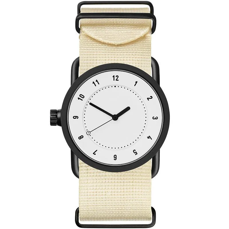 TID No.1 White Dial / Natural Leather Strap / Black Buckle