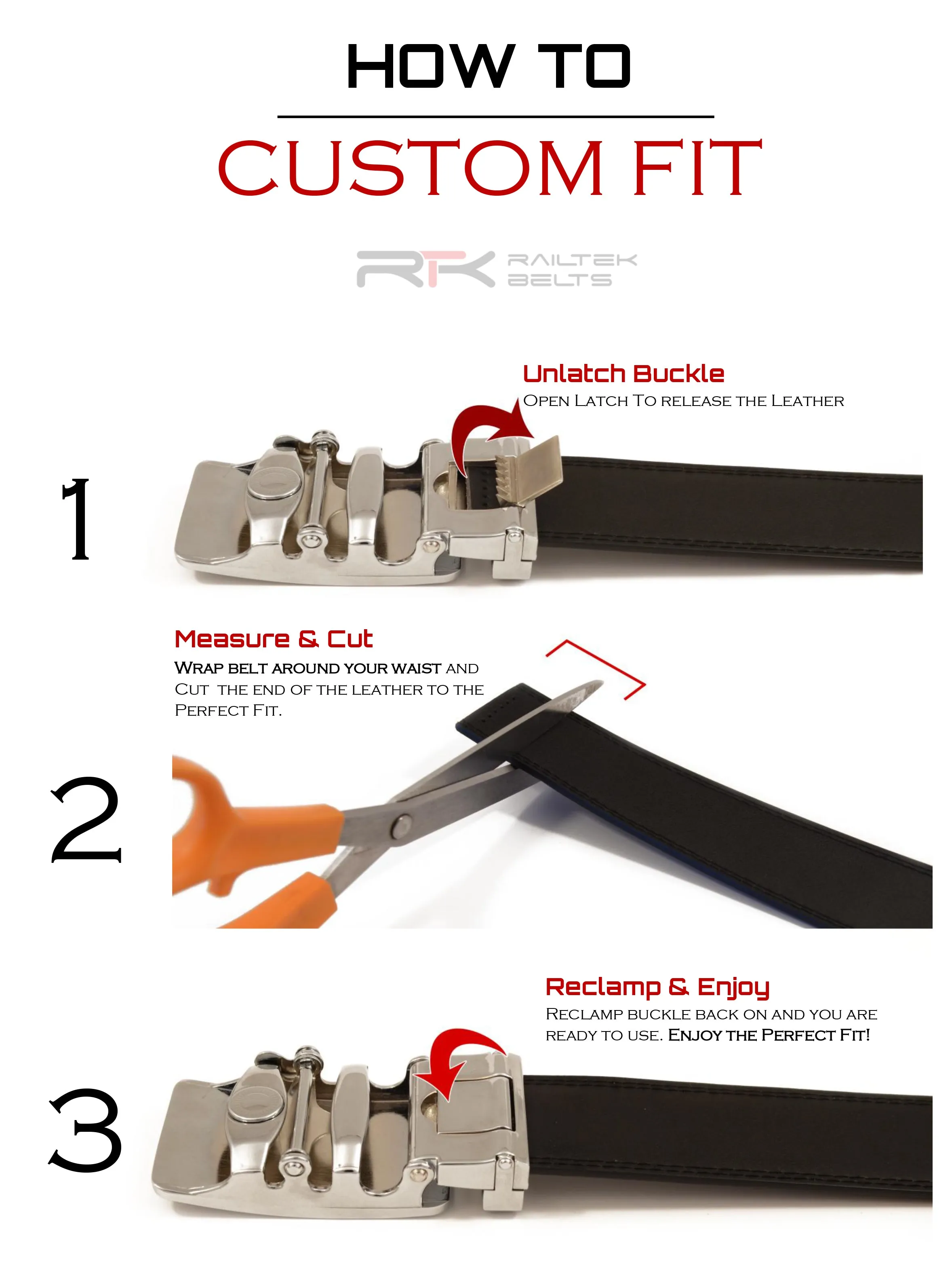 Traditional Open Gold Railtek™ Belt